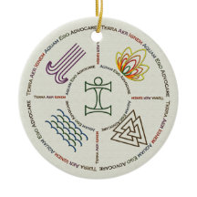 Ornamento da água do fogo do ar da terra