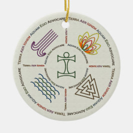 De Cerâmica Ornamento da água do fogo do ar da terra