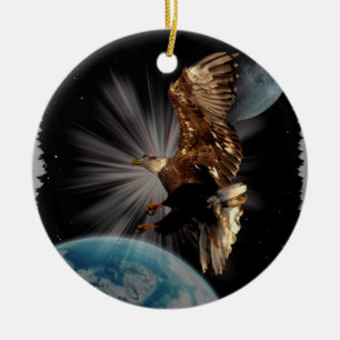 De Cerâmica Ornamento da águia americana