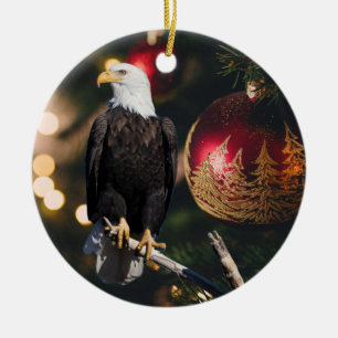 De Cerâmica Ornamento da águia-calva americana