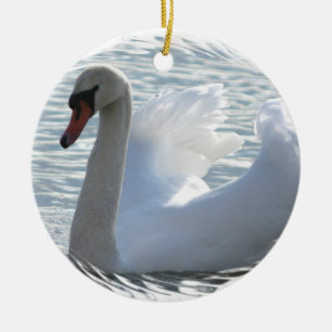 De Cerâmica Ornamento da cisne da trombeta