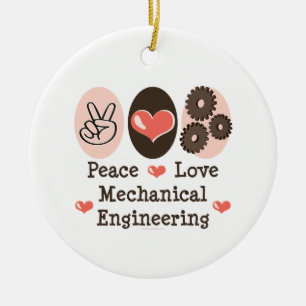 De Cerâmica Ornamento da engenharia mecânica do amor da paz