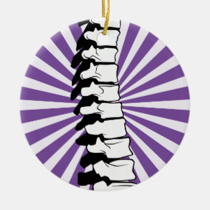 De Cerâmica Ornamento da espinha da explosão do roxo