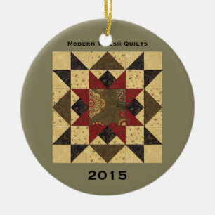 De Cerâmica Ornamento da estrela do Natal da edredão