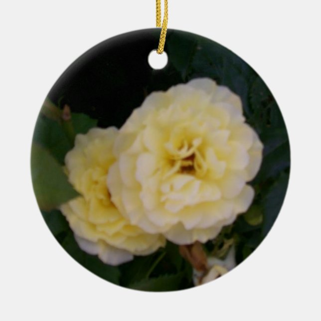 De Cerâmica Ornamento da Flor Amarela (Frente)
