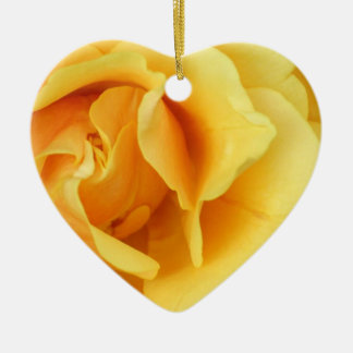 De Cerâmica Ornamento da flor do rosa amarelo