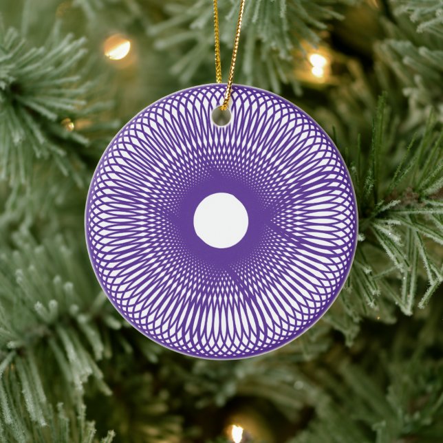 De Cerâmica Ornamento da Flor Espiral (Árvore)