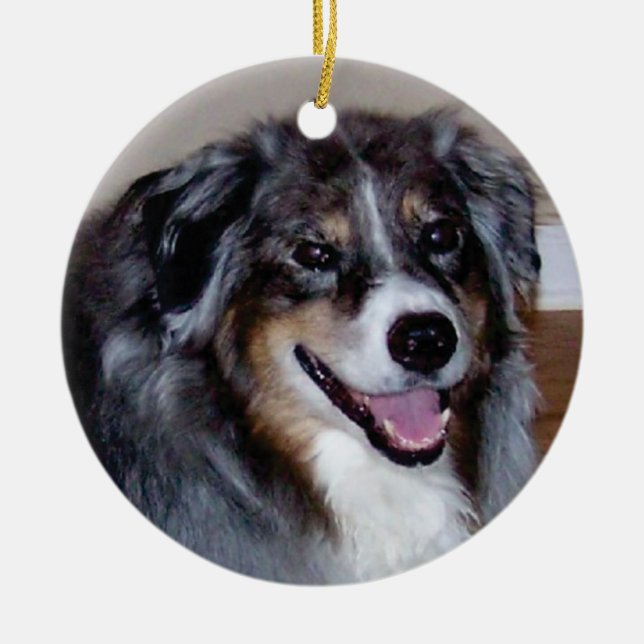 De Cerâmica ornamento da foto - personalize com seu próprio (Frente)