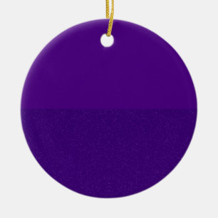 De Cerâmica Ornamento da Glitter Púrpura Personalizado