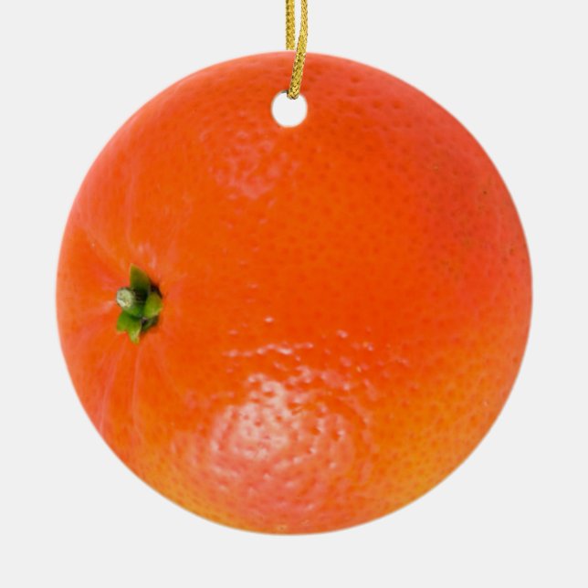 De Cerâmica Ornamento da laranja da clementina (Frente)