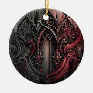 De Cerâmica Ornamento da Legância Gótica