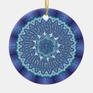 De Cerâmica Ornamento da mandala da água
