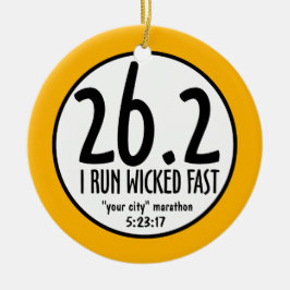 De Cerâmica Ornamento da maratona