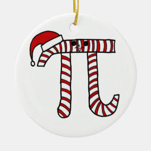 De Cerâmica Ornamento da matemática do Pi do Natal