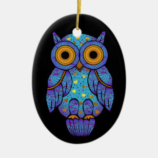 De Cerâmica Ornamento da meia-noite do Oval da loucura da