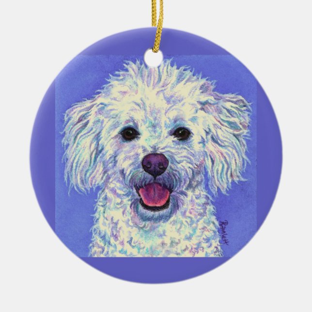 De Cerâmica Ornamento da mistura da caniche (Frente)