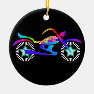De Cerâmica Ornamento da MOTOCICLETA do pop art