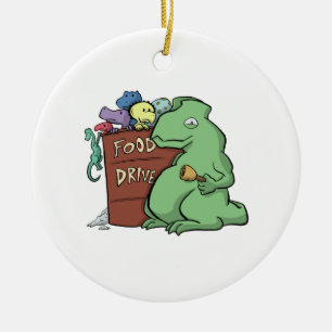 De Cerâmica Ornamento da movimentação da comida do dinossaur