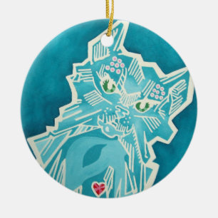 De Cerâmica Ornamento da onça - Bungle