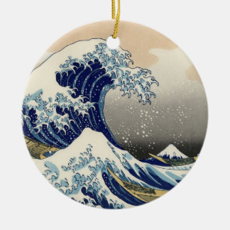 De Cerâmica Ornamento da onda do japonês