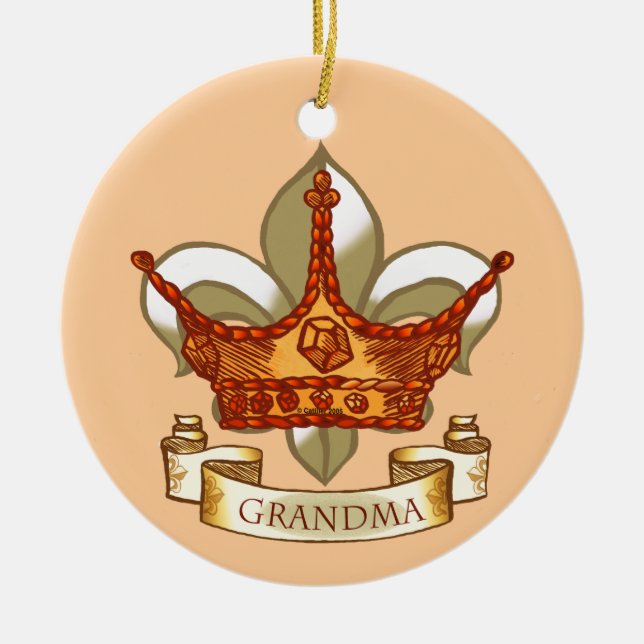 De Cerâmica ornamento da Rainha Avó (Frente)