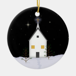 De Cerâmica Ornamento da relembrança do Natal da igreja