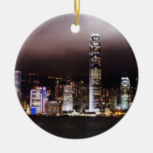 De Cerâmica Ornamento da skyline da cidade