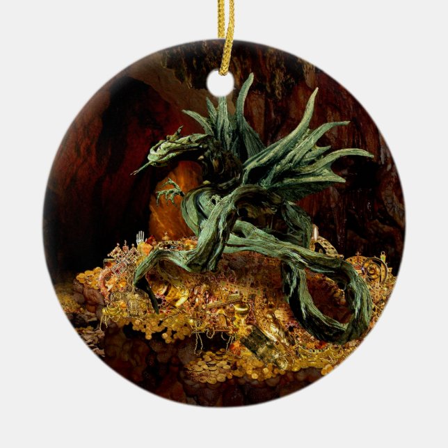 De Cerâmica Ornamento da toca do dragão (Frente)