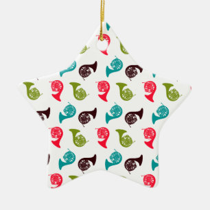 De Cerâmica Ornamento da trompa francesa