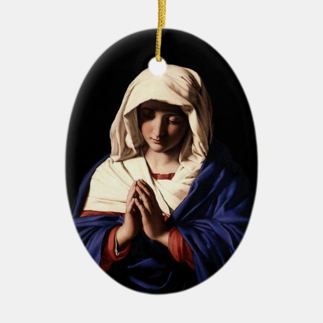 De Cerâmica Ornamento da Virgem Maria (Frente)