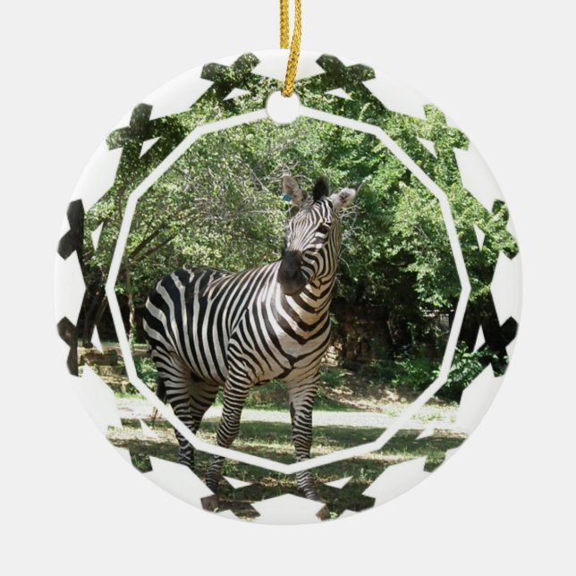 De Cerâmica Ornamento da zebra (Frente)