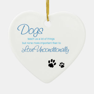De Cerâmica Ornamento das citações do amor dos cães