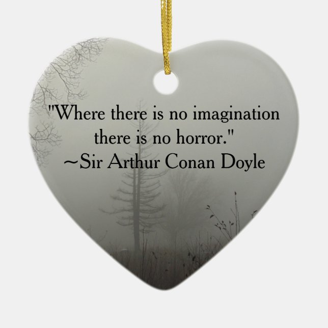 De Cerâmica Ornamento das citações do horror (Frente)