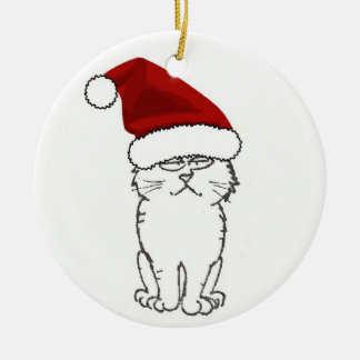De Cerâmica Ornamento das patas do papai noel
