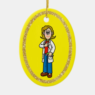De Cerâmica Ornamento Dentista Feminino