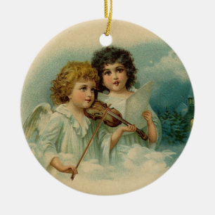 De Cerâmica Ornamento do anjo do vintage