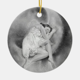 De Cerâmica Ornamento do anjo dos sonhos doces