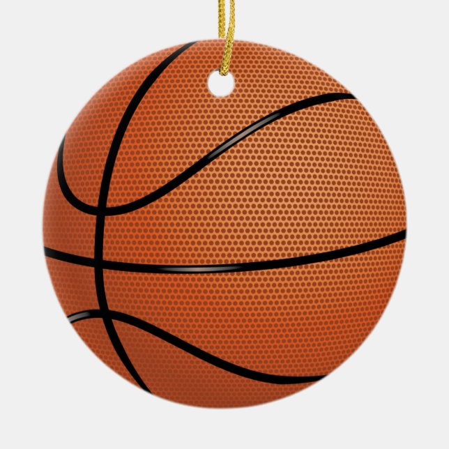 De Cerâmica Ornamento do basquetebol (Frente)