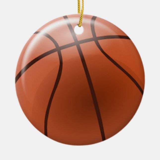 De Cerâmica Ornamento do basquetebol (Frente)