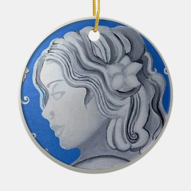 De Cerâmica Ornamento do cameo (Frente)