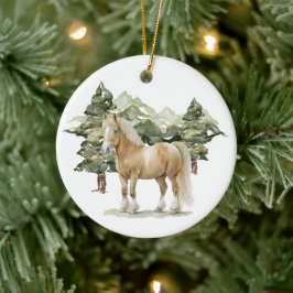 De Cerâmica Ornamento do Círculo Cerâmico - Cavalo1