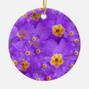 De Cerâmica Ornamento do Círculo do Flor Roxo