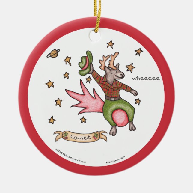 De Cerâmica Ornamento do cometa (Frente)