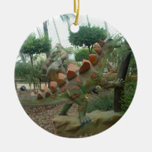 De Cerâmica Ornamento do Dinossauro do Stegossauro