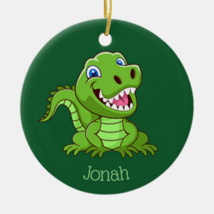 De Cerâmica Ornamento do Dinossauro Feliz para Bebê T-Rex