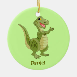 De Cerâmica Ornamento do Dinossauro Personalizado
