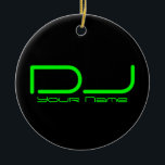 De Cerâmica Ornamento do DJ<br><div class="desc">Ornamento do DJ</div>