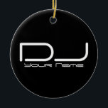 De Cerâmica Ornamento do DJ<br><div class="desc">© 2009-2015 de Copyright</div>