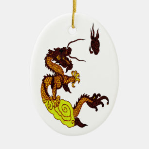 De Cerâmica Ornamento do Dragão