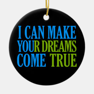 De Cerâmica Ornamento do Dream Maker, personalizável